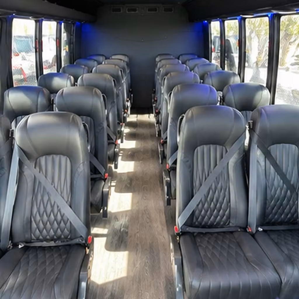 25 passenger minibus interior