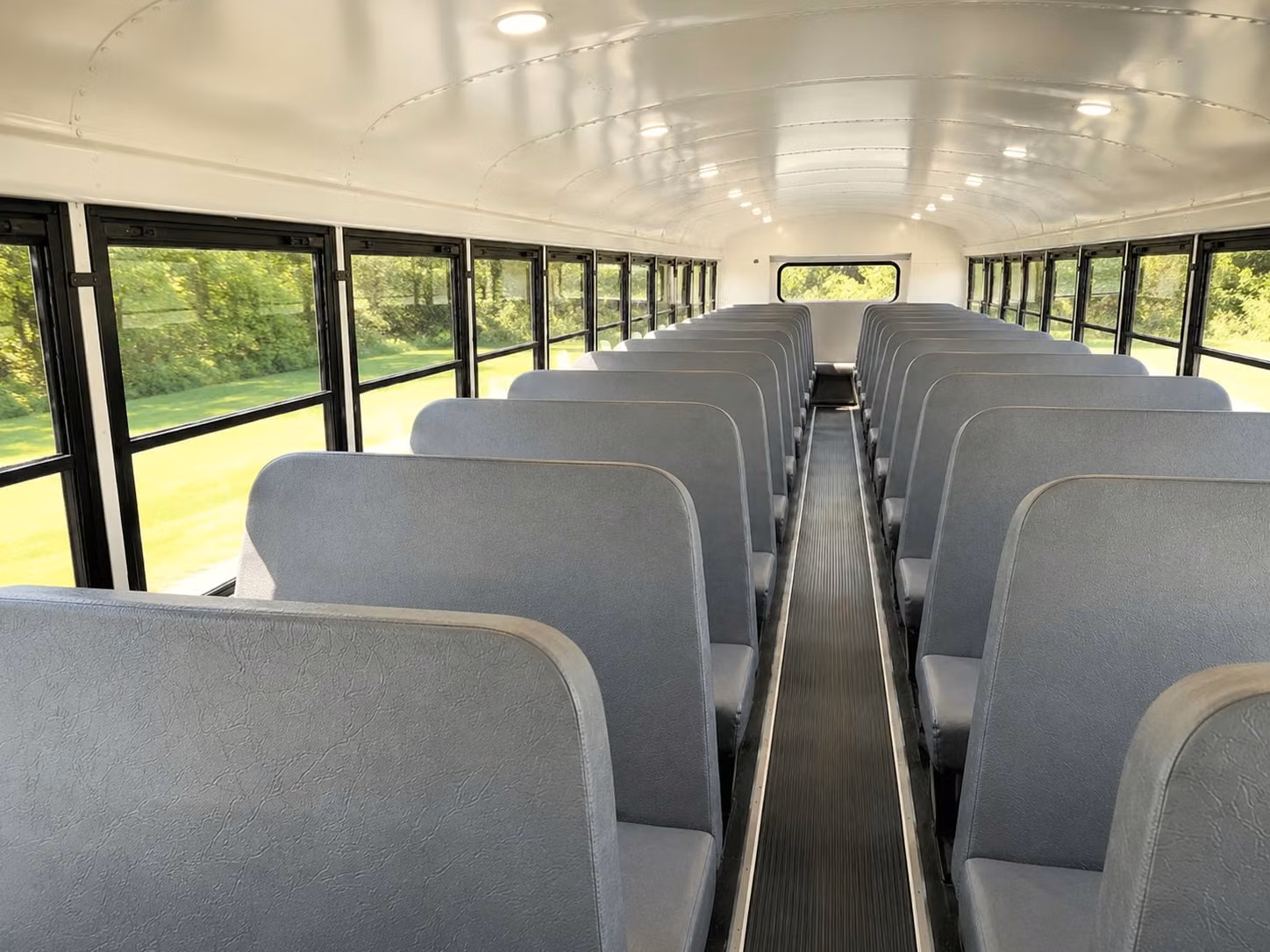 school bus inside